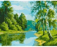 Norimpex Paveikslas skaičiais - Beržo kraštas 40x50cm