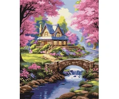 Norimpex Tapyba pagal numerius - Namas gėlėse 40x50cm