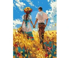 Norimpex Tapyba pagal skaičius - Įsimylėjėlių pasivaikščiojimas 30x40cm