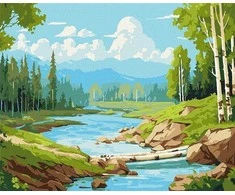 Norimpex Tapyba skaičiais - Beržyne 40x50cm