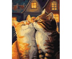 Norimpex Tapyba pagal numerius - Įsimylėjusios katės 40x50cm