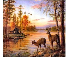 Norimpex Titanum Kūrybinis rinkinys Deimantinė mozaika 30x40cm Deer Flamingo Line (TMR12040)