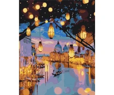 Norimpex Paveikslas pagal numerius BRUSHME, 40x50 cm, vakarinis Venecijos švytėjimas, 1 vnt.
