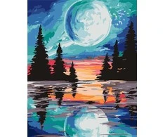 Norimpex Paveikslas skaičiais - Pilnatis 40x50cm