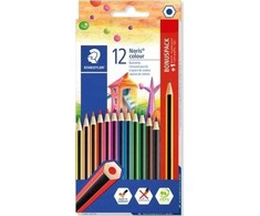 Staedtler Noris Colour spalvoti pieštukai, 12 vnt. + pieštukas