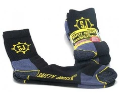 Safety_Jogge Kojinės SJSOCK, juoda/geltona/pilka, 39-42, 3 poros