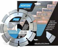 Norton Clipper DIAMOND DISC 180x25,4mm SEGMENTED STANDARD UNIVERSAL NORTON - 70184601272