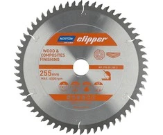 NORTON diskinis pjūklas 255 mm x 30 mm x 60z MEDIENA IR KOMPOZITINIS ATB Neg (3,2 / 2,2)