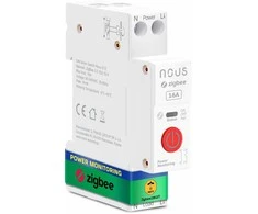 „NOUS D1Z“ perjungimo valdiklis „ZigBee3.0 16A“ / skirtas DIN bėgeliui / ESP32 / „ZigBee 3.0“