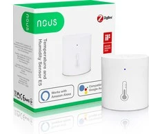 Išmanusis temperatūros ir drėgmės jutiklis E5, ZigBee, TUYA / Smart Life, NOUS