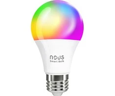 Lemputė LED E27, 230V, 9W, 810lm, 2700K - 6500K, RGB, išmanioji Wi-Fi, valdoma programėle, TUYA / Smart Life, P3, NOUS