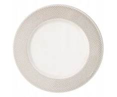 Novastyl NORWICH Talerz płaski 23 cm smėlio spalva rant