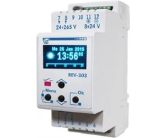 Novatek-Electro Astronominis laikrodis vieno kanalo skaičiavimo intervalas 1 metai 24- 265V AC 8- 24V DC (REV- 303)
