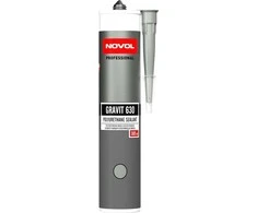 NOVOL Gravit 630 Elastic Polyurethane Sealant Pilkas, elastingas poliuretano sandariklis, pilkas, 300 ml
