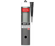 NOVOL Gravit 630 Elastic Polyurethane Sealant - Juodas, elastingas poliuretano sandariklis, juodas, 300ml