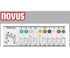 Verschiedene NOVUS Staples H 37 6MM 5000pc SUPERHARD