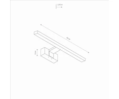 Nowodvorski Cezanne 10684 sieninis šviestuvas IP44 1x12W LED 4000K baltas