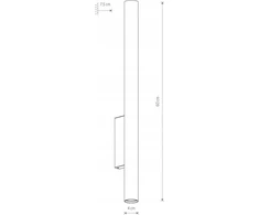 Nowodvorski Nowodvorski Fourty Wall XL 10759 sieninis šviestuvas 2x10W GU10 juoda