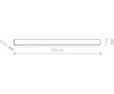Nowodvorski Plafon Nowodvorski Office 9360 LED lubų lempa 1X43W LED grafitas
