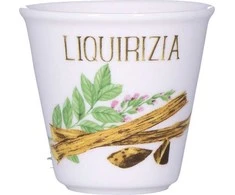 LA PORCELLANA BIANCA LIQUORELLI 6 stiklinių rinkinys likeriui liquirizia 75 ml