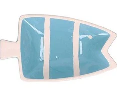 Npc Polska RITUALI DOMESTICI PELAGICOILLOGICO Talerz ryba Šviesiai mėlynas 23 x 14 x 4.5 cm