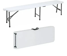 Nuforma Sulankstomas maitinimo suolas, sulankstomas į lagaminą, sodo, banketinis, 180 cm