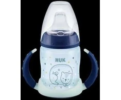NUK 372639 Buteliukas 150ML ŚWIECĄCA Z UCHWYTAMI 526672, 215326