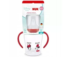 NUK Perfect Match mokomasis kūdikio buteliukas DISNEY Minnie raudonas 150 ml