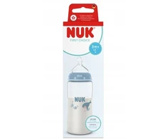 NUK First Choice 300 ml kūdikio buteliukas su temperatūros kontrole, banginis