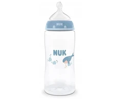 NUK First Choice 300 ml kūdikio buteliukas su temperatūros kontrole, banginis