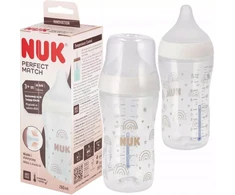 NUK Perfect Match buteliukas su temperatūros kontrole, 260 ml, rudas