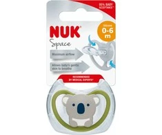 NUK 730331 čiulptukas 0-6m SPACE silikonas 1vnt
