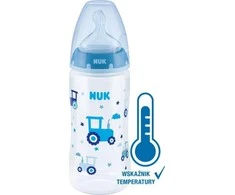 NUK 741926 FC+ PP buteliukas 300 ml su temperatūros indikatoriumi, silikoninis žindukas 0-6 mėn.