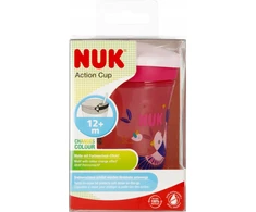 NUK KUBEK 230 ml EV ACT puodelis 12 mėn. rožinis 10255574 1/4