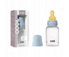 Nuk BIBS plastikinis buteliukas nuo dieglių 150 ml (Baby Mėlyna) pilnas komplektas