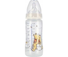 NUK buteliukas FC+ WINNIE THE POOH 300ml. čiulptukas 0-6m M