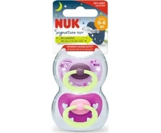 NUK 175270 Silikoninis čiulptukas SIGNATURE NIGHT 0-6m