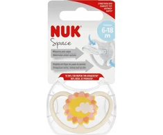 Nuk SILIKONINIS ČIULPTUKAS "SPACE SUN" 6–18 MĖN., 1 VNT.