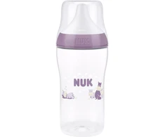 NUK Perfect Match kūdikio buteliukas su temperatūros kontrole Hippo 260 ml