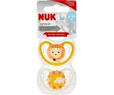 NUK NUK čiulptukas USP 2vnt 6-18 Space Lion 10736932 1/6