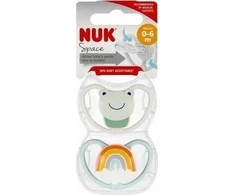NUK NUK PACIFIC USP 2 vnt 0-6 SPACE FROG 10730898 1/6