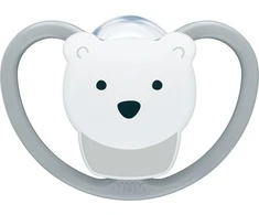 NUK Perfect Match Air POLAR BEAR čiulptukas 18+ mėn., 1 vnt. dėžutėje