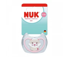 NUK Perfect Match Air CAT čiulptukas 6-18 mėn., 1 vnt. dėžutėje