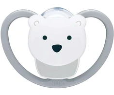 NUK Perfect Match Air POLAR BEAR čiulptukas, dydis 6-18 mėn., 1 vnt. dėžutėje