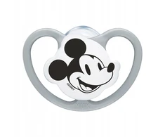 NUK Perfect Match oro čiulptukas Disney Mickey Mouse, pilkas, dydis 0–6 mėn.