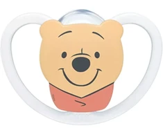 NUK Perfect Match Air Pacifier Disney Bear 6-18 months baltas, 6-18 m
