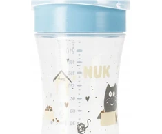 NUK puodelis 230 ml MAGIC 8 mėn. mėlynas 10255684 1/4