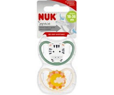 NUK silikoniniai čiulptukai „Space“ 2 vnt. (527870, 739501)