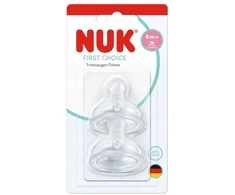 Nuk FIRST CHOICE+ silikoninis čiulptukas 6 m+ Flow Control