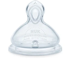 Nuk FIRST CHOICE+ silikoninis čiulptukas 6 m+ Flow Control